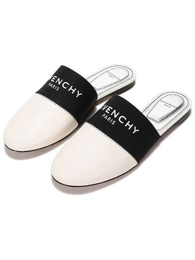 Band Logo Flat Bloafer Ivory Black - GIVENCHY - BALAAN 2