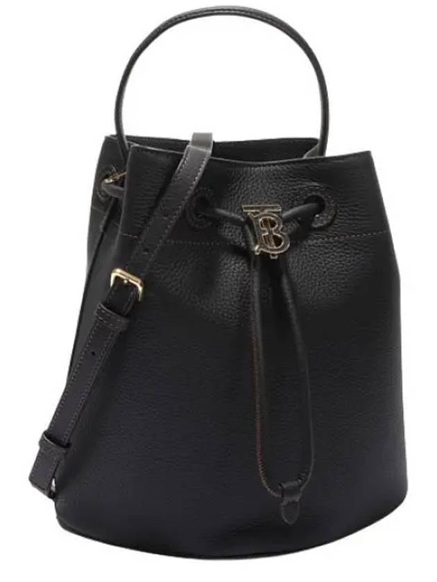 Small Grainy Leather Bucket Bag Women s Shoulder - BURBERRY - BALAAN 1