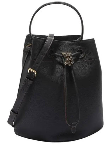 Small Grainy Leather Bucket Bag - BURBERRY - BALAAN 1