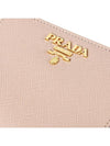 Small Logo Saffiano Leather Bicycle Wallet Pink - PRADA - BALAAN.