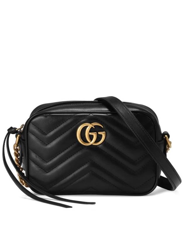 GG Marmont Zip Top Matelasse Mini Cross Bag Black - GUCCI - BALAAN 2