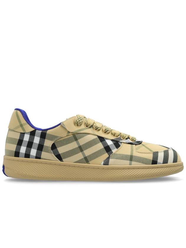 Check Low Top Sneakers Beige - BURBERRY - BALAAN 1