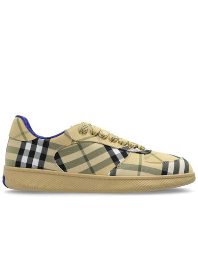 Check Low Top Sneakers Beige - BURBERRY - BALAAN 2