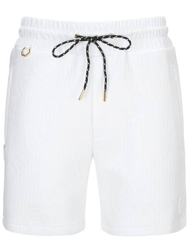 Logo Jacquard Jersey Short Pants White - PERSIANCAT - BALAAN 1