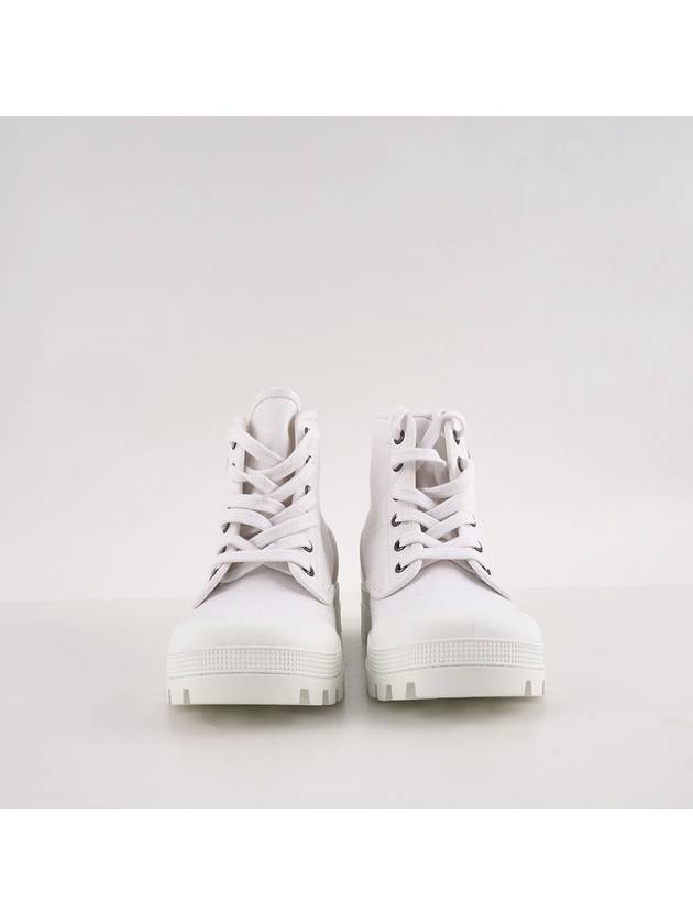 Logo Patapans Lace Up High Top Sneakers White - CELINE - BALAAN 11