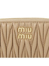 Matelasse Nappa Leather Coin Wallet Sand Beige - MIU MIU - BALAAN 6