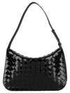 Intrecciato Flap Shoulder Bag Black - BOTTEGA VENETA - BALAAN 5