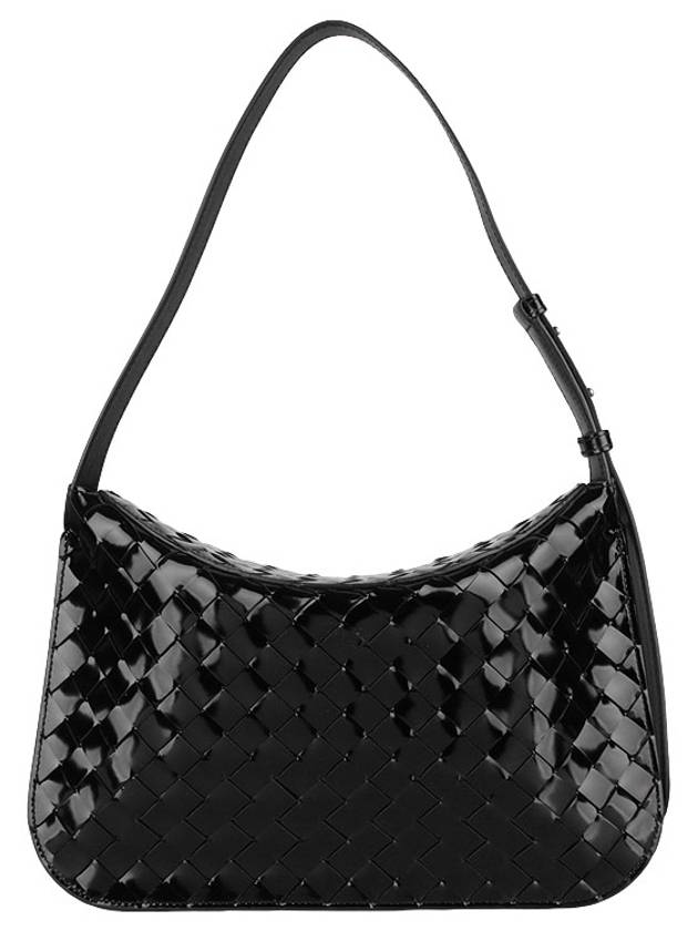 Intrecciato Flap Shoulder Bag Black - BOTTEGA VENETA - BALAAN 5