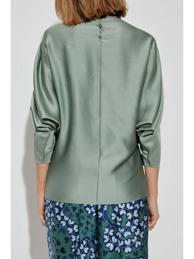 Lanvin Satin Top, Women's, Green - LANVIN - BALAAN 4