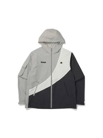 KODAK Apparel Color Chrome Hooded Jacket GRAY - KODO - BALAAN 1