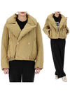 Double-Breasted Puffer Jacket Ochre Khaki - LEMAIRE - BALAAN 2