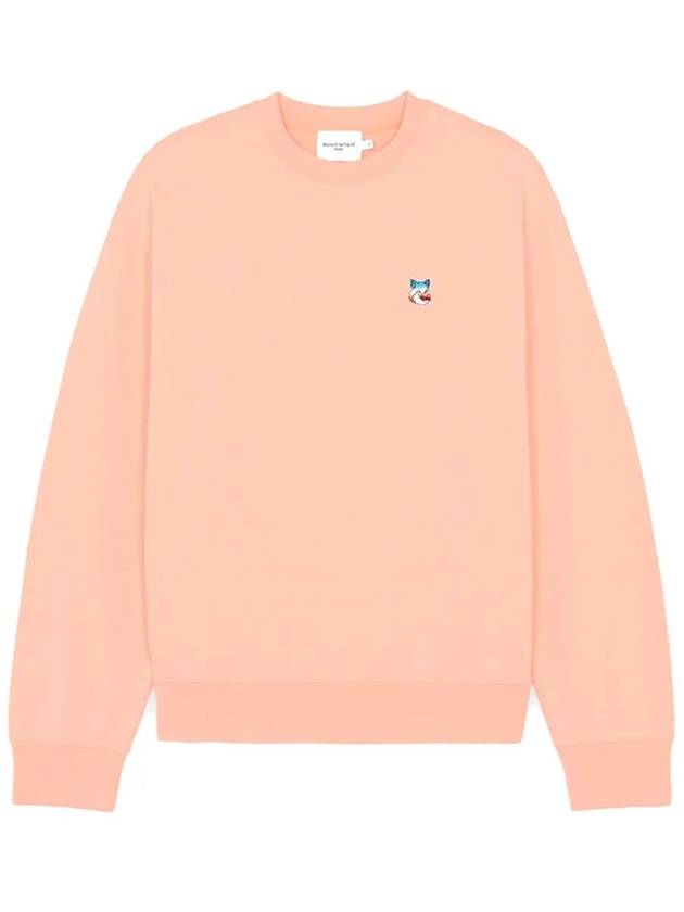 Fox Patch Cotton Sweatshirt Peach - MAISON KITSUNE - BALAAN 3