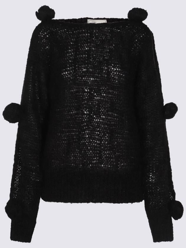 Blumarine Black Wool Knitwear - BLUMARINE - BALAAN 1