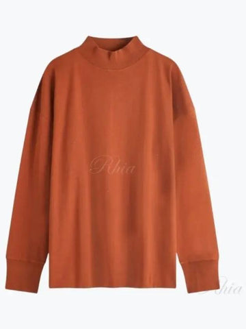 MHL Mock Neck Thermal CAYENNE MHSP0514A24MAA CYN T Shirt - MARGARET HOWELL - BALAAN 1