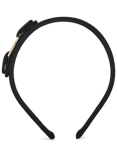 Vara Bow Hairband Black - SALVATORE FERRAGAMO - BALAAN 3