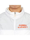 Women's Logo Down Vest White - HORN GARMENT - BALAAN 8