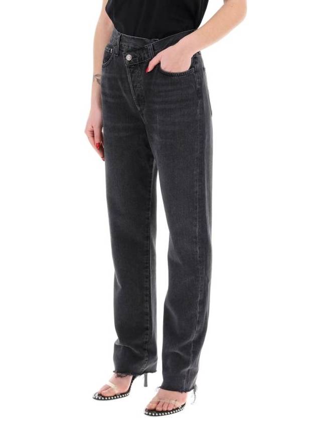 Crisscross Straight Jeans Black - AGOLDE - BALAAN 5