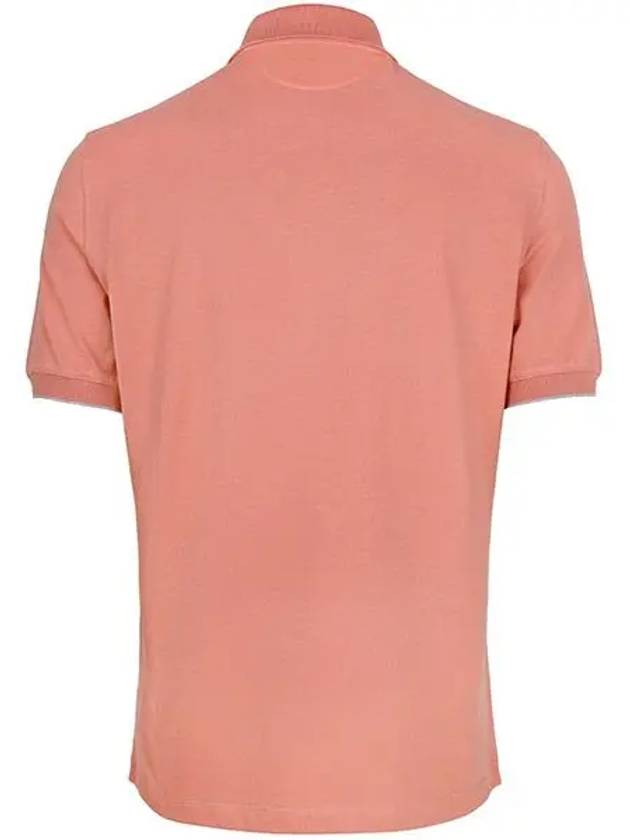 Logo Short Sleeve Polo Shirt Peach Pink - BRUNELLO CUCINELLI - BALAAN 3