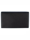 Uptown Grain de Poudre Embossed Leather Clutch Bag Black - SAINT LAURENT - BALAAN 3