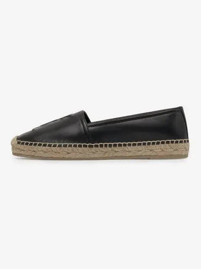 Leather Espadrilles Black - SAINT LAURENT - BALAAN 2