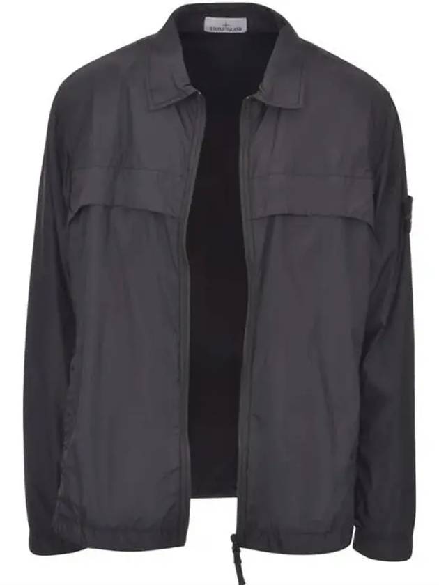 Garment Dyed Crinkle Reps R-NY Jacket Black - STONE ISLAND - BALAAN 4