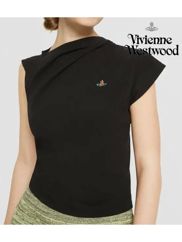 Women's Hebo Short Sleeve T-Shirt Black - VIVIENNE WESTWOOD - BALAAN 5