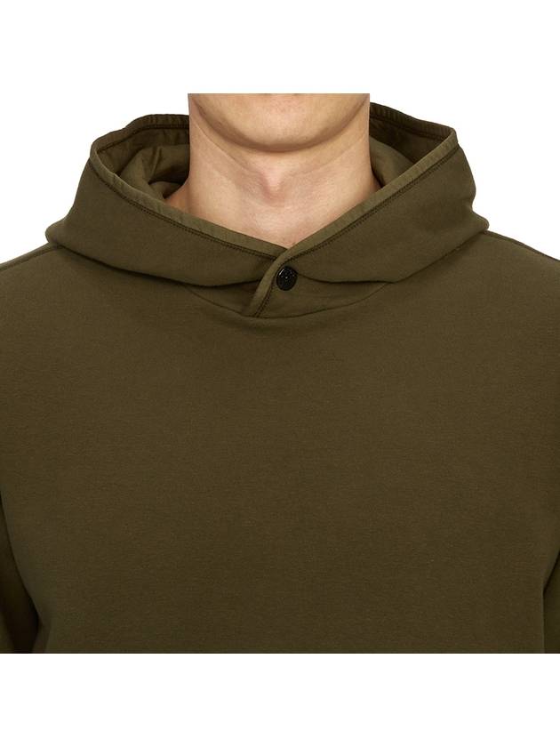 Compass Logo Patch Hoodie Olive - STONE ISLAND - BALAAN 7