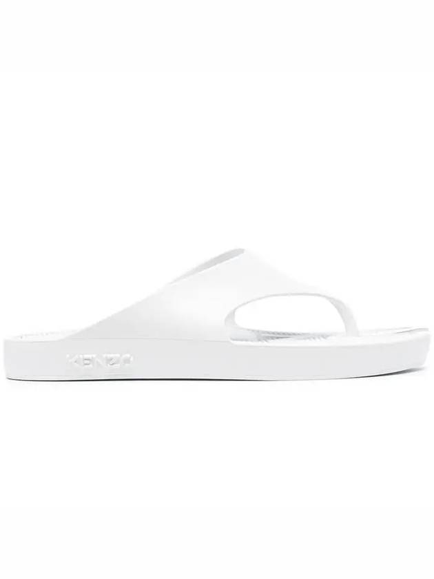 K Beach Rubber Flip Flops White - KENZO - BALAAN 5