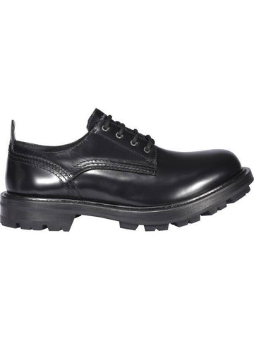 Men's Lace-Up Chunky Sole Derby Black - ALEXANDER MCQUEEN - BALAAN.