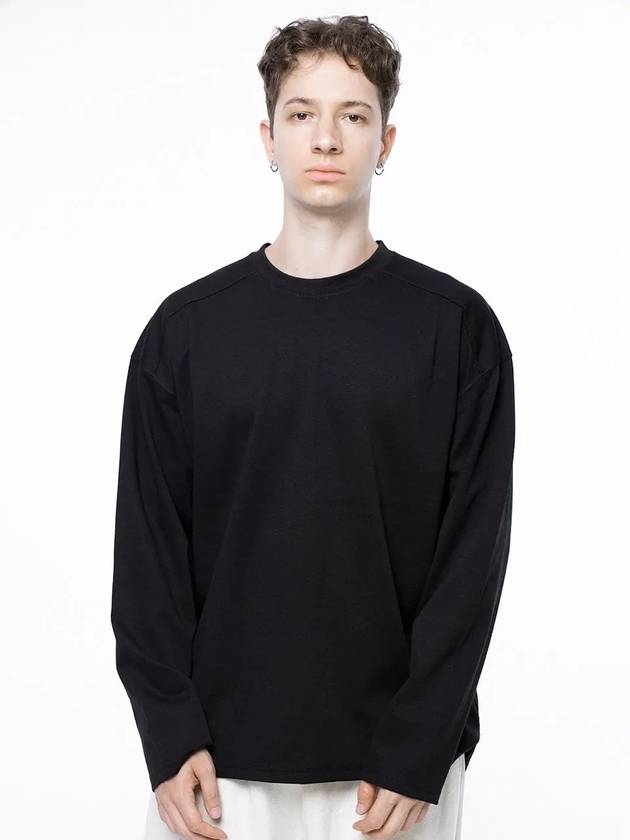 Men s M243TP01WH Bunto Slit Long Sleeve T Shirt Black - CHANCE'S NOI - BALAAN 2