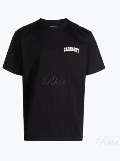 University Script Short Sleeve T-Shirt Black - CARHARTT WIP - BALAAN 2