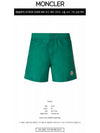 Logo Swim Shorts Emerald Green - MONCLER - BALAAN 3