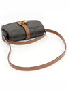 10I592DQ2 04LU Triomphe Canvas Tan Calfskin Taboo Strap Clutch Shoulder Bag - CELINE - BALAAN 4