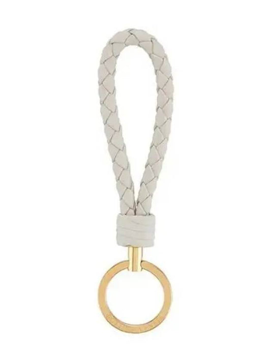 Intrecciato Leather Key Holder Beige - BOTTEGA VENETA - BALAAN 2