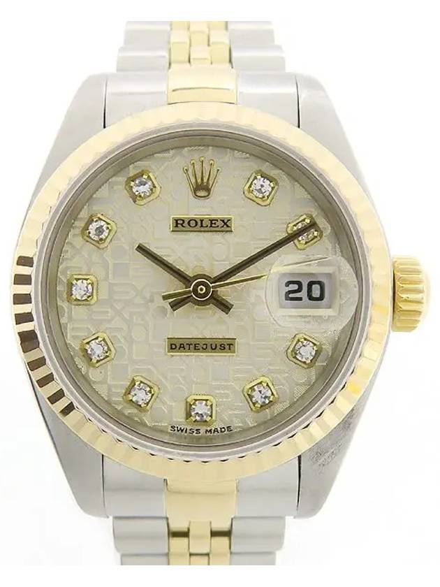 Rolex 79173 18K combination 10 point diamond computer version DATE JUST women s watch - ROLEX - BALAAN 1