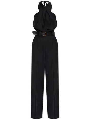 Moschino Jumpsuit With Belt, Women's, Black - MOSCHINO - BALAAN 1