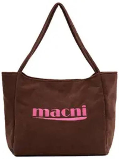 Holiday Terry Shoulder Bag Brown - MACNI - BALAAN 1