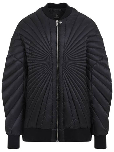 Rick Owens Radiance Peter Down Bomber Jacket Black - MONCLER - BALAAN 1