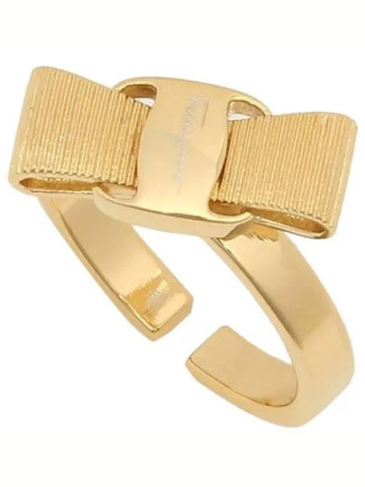 Vara Bow Polished Ring Gold - SALVATORE FERRAGAMO - BALAAN 2