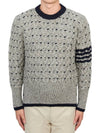 4 Bar Cable Knit Top Grey - THOM BROWNE - BALAAN 2