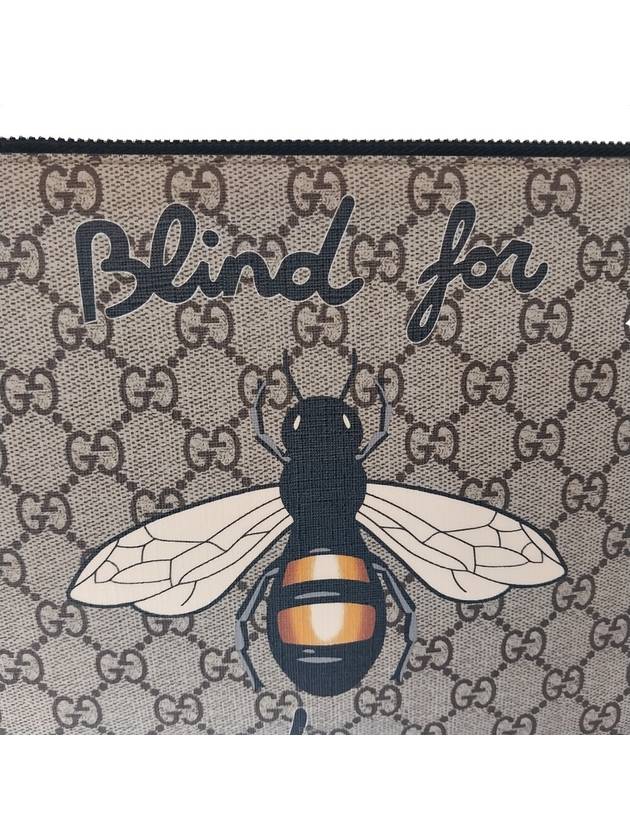 473904 GG logo supreme bee clutch bag - GUCCI - BALAAN 8