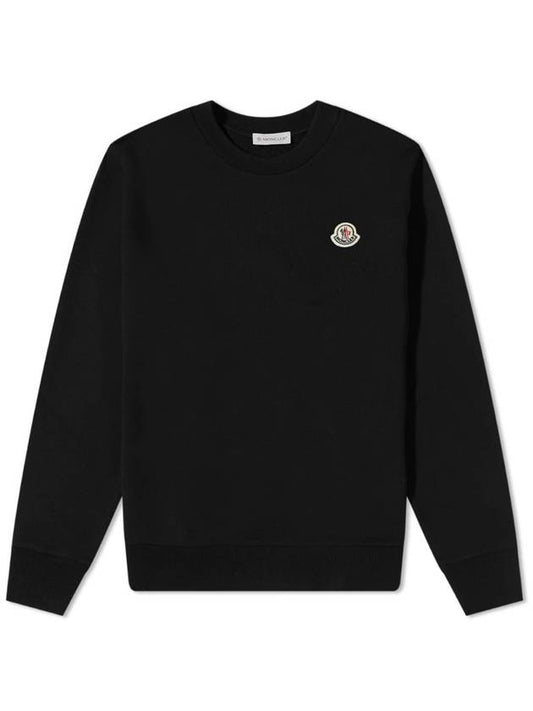 Classic Logo Patch Sweatshirt Black 8G00072809KR999 - MONCLER - BALAAN 1