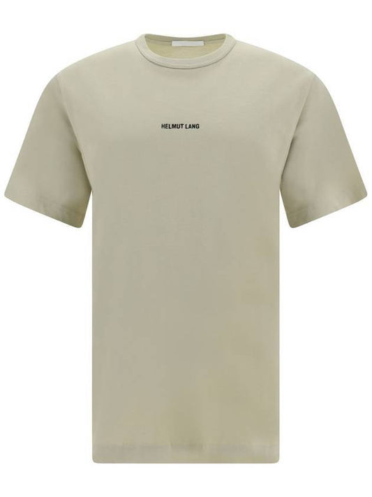 Inside Out Logo Short Sleeve T-Shirt Beige - HELMUT LANG - BALAAN 1