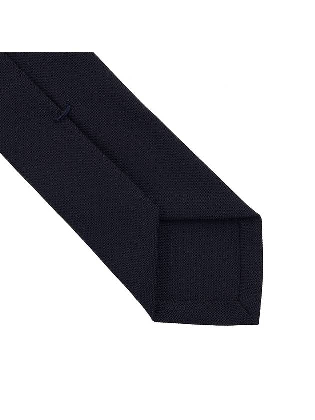 4-Bar Plain Wool Tie Navy - THOM BROWNE - BALAAN 7