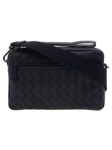 Intrecciato Cross Bag Black - BOTTEGA VENETA - BALAAN 1