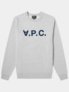 Men's VPC Logo Print Crew Neck Sweatshirt Grey - A.P.C. - BALAAN 2