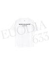 Men's Back Logo Cotton Short Sleeve T-Shirt White - WOOYOUNGMI - BALAAN 3