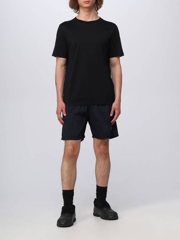 Shadow Back Graphic Print Short Sleeve T-Shirt Black - STONE ISLAND - BALAAN 3