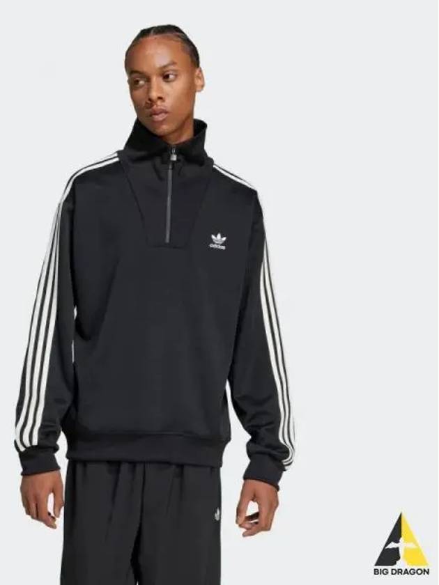 Funnel neck track top BLACK - ADIDAS - BALAAN 1