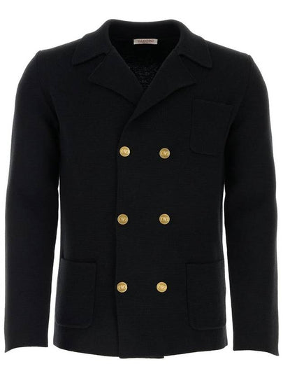 23 fw double-breasted cardigan in wool 3V3KA02W9GL0NO B0270469120 - VALENTINO - BALAAN 2